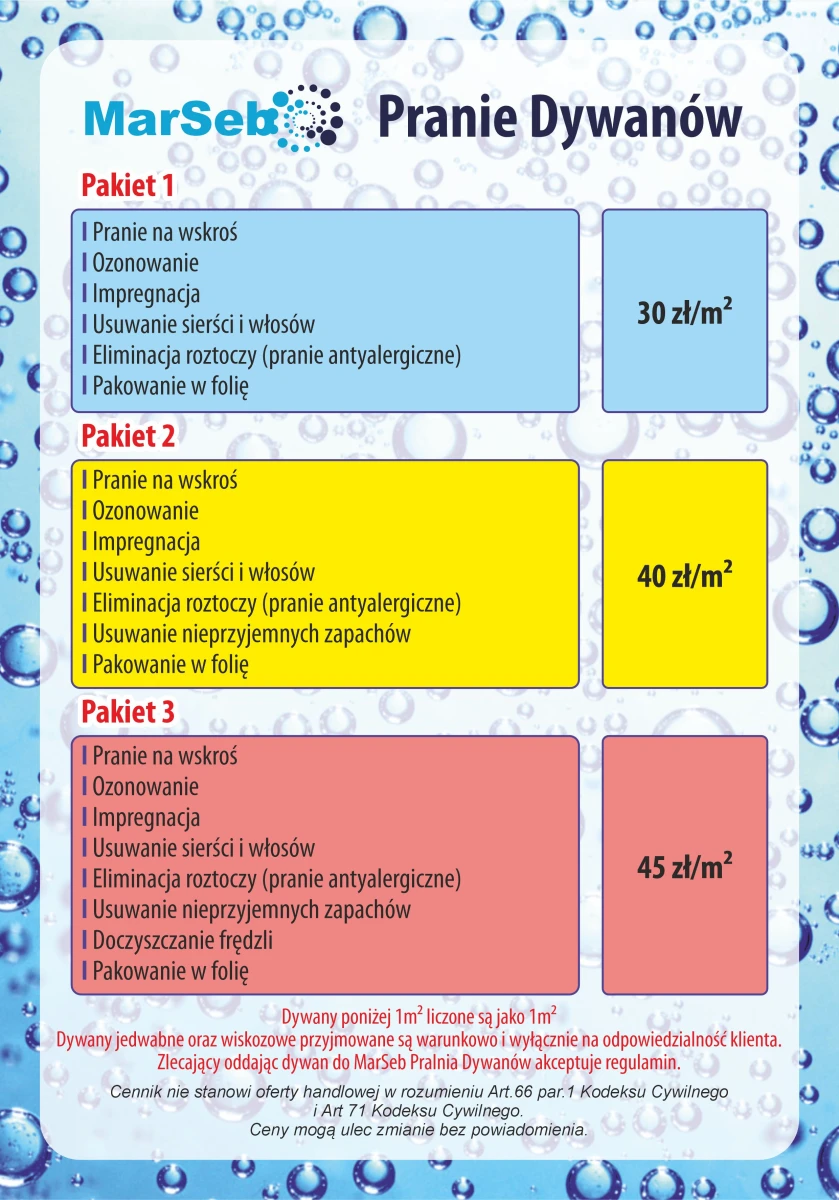 Naklejka 21x30 - Pakiety Pranie Dywanów (1)